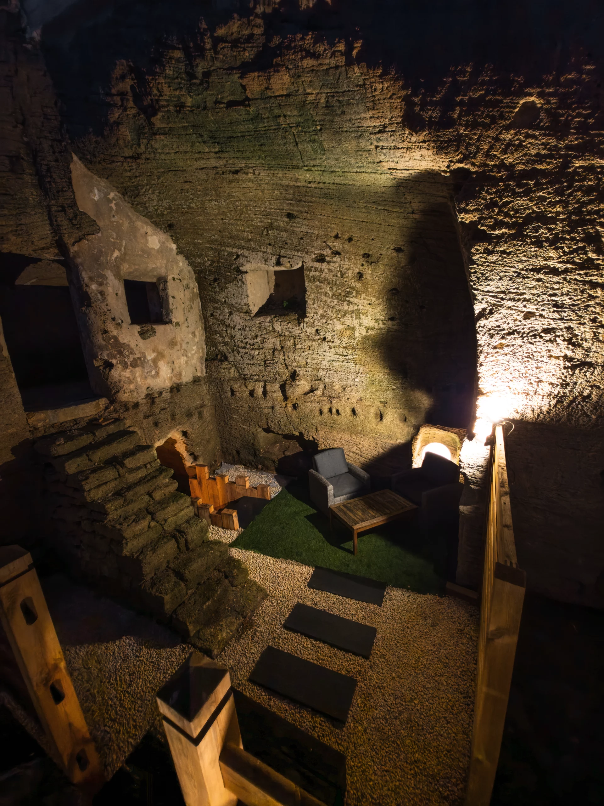 Extérieur spa de la chambre Le Cocon aux Voûtes Oubliées
