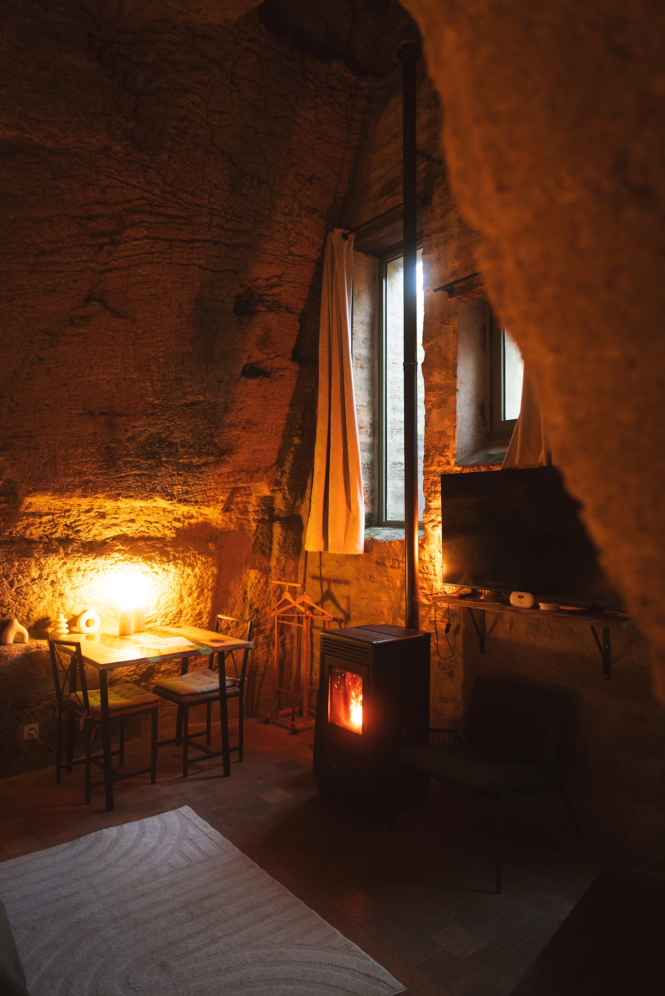 Poêle à Granulés et ambiance intimiste et cosy